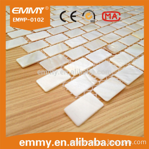 long pattern white mother of pearl shell mosaic tile for wall